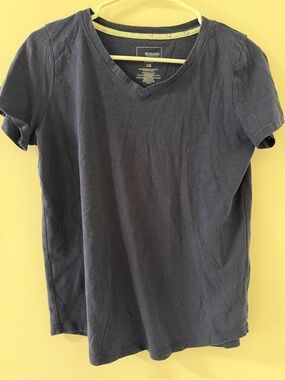 Sonoma Navy V-Neck Short Sleeve Tee